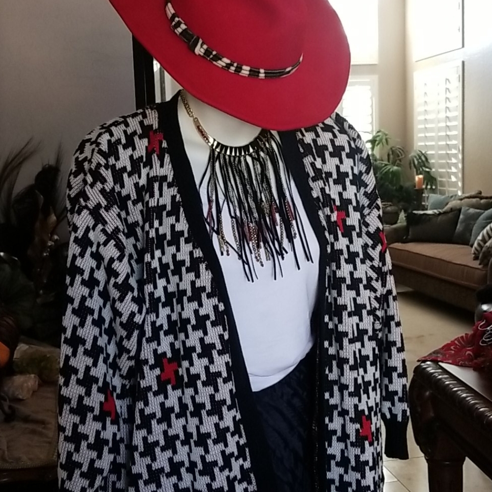 True Vintage Midnight Blues 80's Oversize Sweater